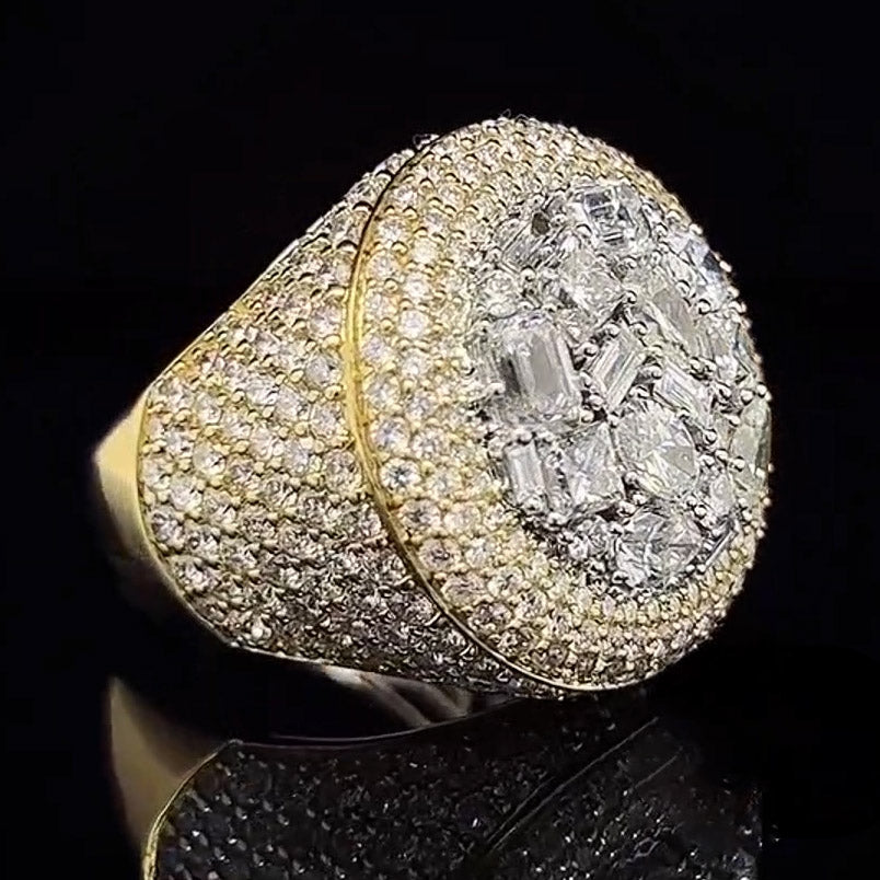 4.4ctw Baguette, Marquis and Pear Sapphire Ring-JEWELBUYS