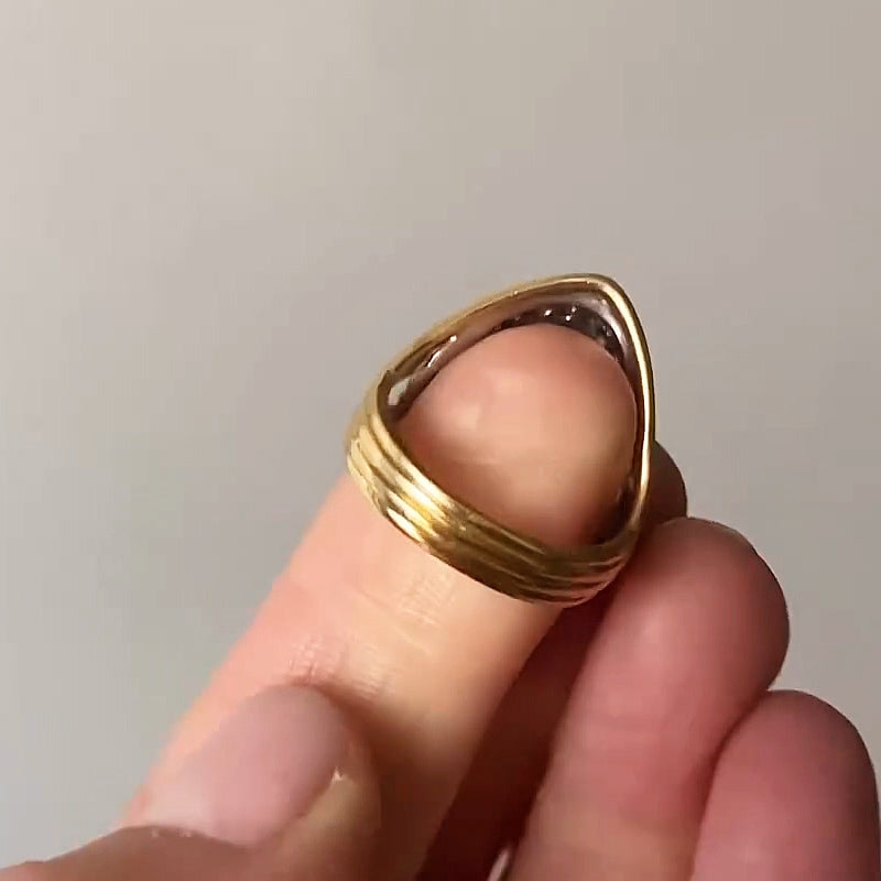 1.92 Ctw Two Color Gold Sapphire Dome Ring-JEWELBUYS