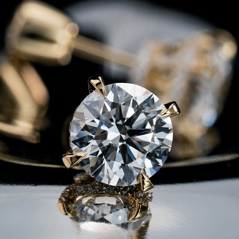 3.0Ctw New classic round sapphire earrings-JEWELBUYS