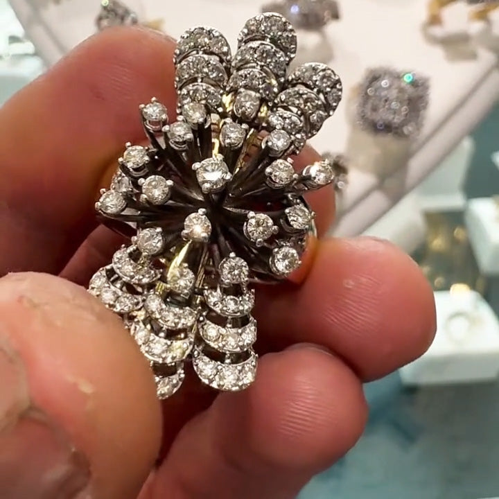 2.5Ctw Sparkling Sapphire Cocktail Ring- JEWELBUYS