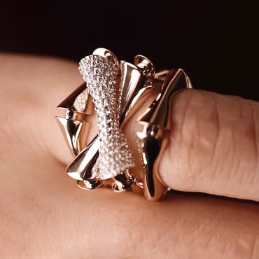 Bamboo Signature Diamond Ring -JEWELBUYS