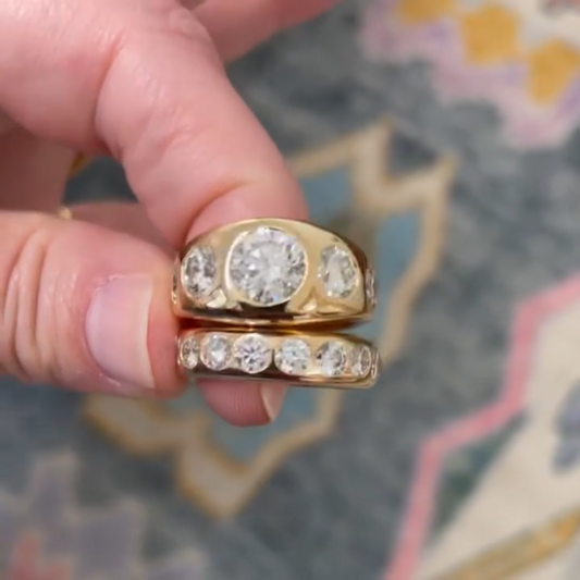 Amazing 8ct Round Cut White Sapphire Women's Engagement Ring in Rose Gold-JEWELBUYS