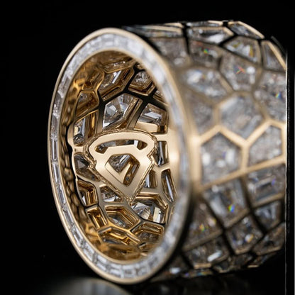 2.3Ctw Broken Mirror Band Ring-JEWELBUYS