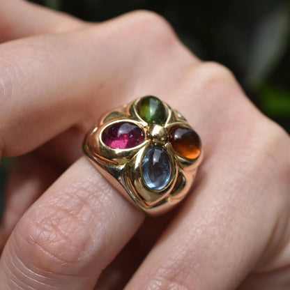 6.0ctw Cabochon Vintage Ring-JEWELBUYS