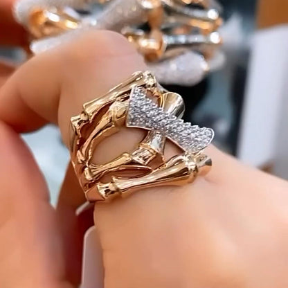 Bamboo Signature Diamond Ring -JEWELBUYS