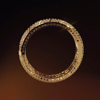 6.37ctw Round Sapphires Bold Iconic Design Bracelet-JEWELBUYS
