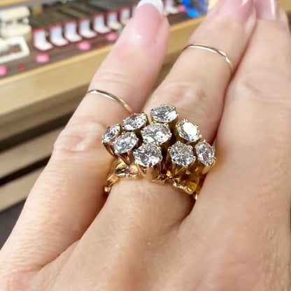 3.0Ctw Retro-Style Sapphire Engagement Ring-JEWELBUYS