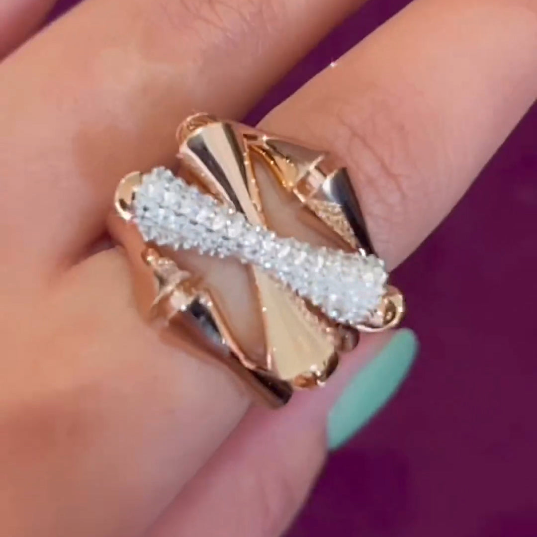 Bamboo Signature Diamond Ring -JEWELBUYS