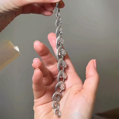 29.62ctw Marquise-cut Architectural Sapphire Bracelet-JEWELBUYS