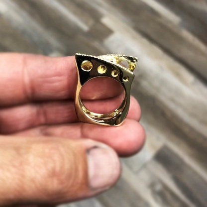 Unique 1.5 ctw Round Cut White Gemstone Ring -JEWELBUYS