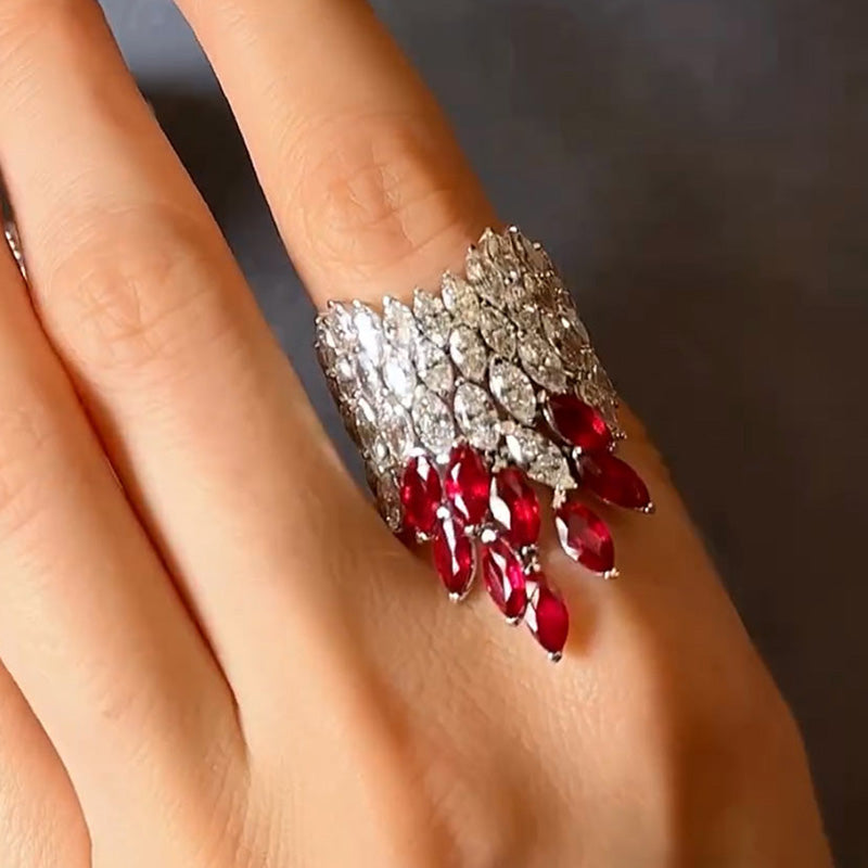 23.17ctw Marquise Luxury Gemstone Ring Collection -JEWELBUYS