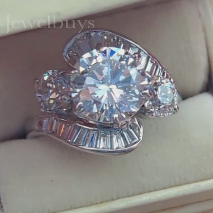 3.22ct Round Brilliant Cut Diamond Engagement Ring - JEWELBUYS