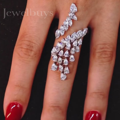 4ctw Unique Shaped Diamond Ring - JEWELBUYS