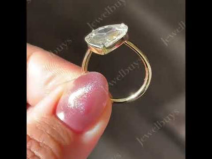 5.01Ct Antique Heart Shaped Rose Cut Sapphire Engagement Ring-JEWELBUYS