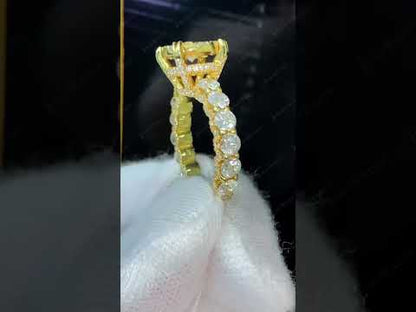 2.15Ctw round sapphire engagement ring-JEWELBUYS