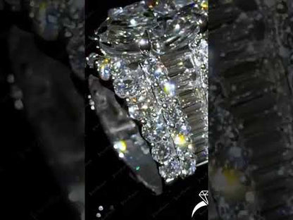 7.0Ctw marquise-cut brilliant sapphire engagement ring-JEWELBUYS