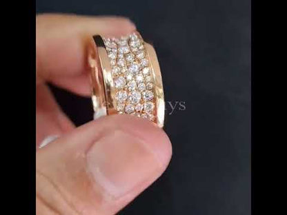 4.0ct Round Cut Rose Gold White Sapphire Engagement Ring-JEWELBUYS