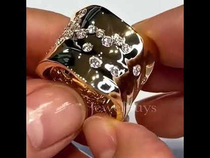 2.0ctw Round Cut White Sapphire Eternity Wide Band-JEWELBUYS