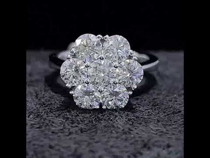 One-Of-A-Kind 2.8ctw Round Cut White Sapphire Ring-JEWELBUYS