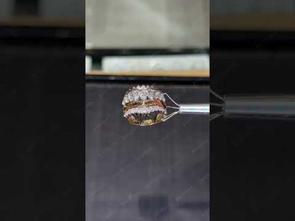 3.0Ctw marquise-cut rectangular sapphire crown ring-JEWELBUYS