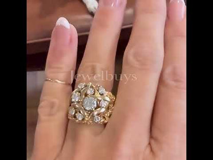 2.73ctw Round Cut Vintage Estate Sapphire Ring-JEWELBUYS