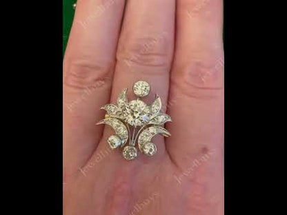 Old Cut Vintage Style Sapphire Pendant Ring-JEWELBUYS-JEWELBUYS
