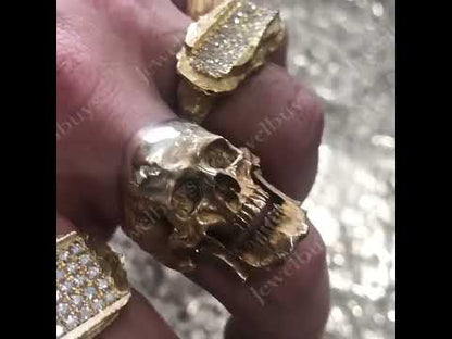 1.35Ctw Round Sapphire Pavé Set Matte Ring- JEWELBUYS