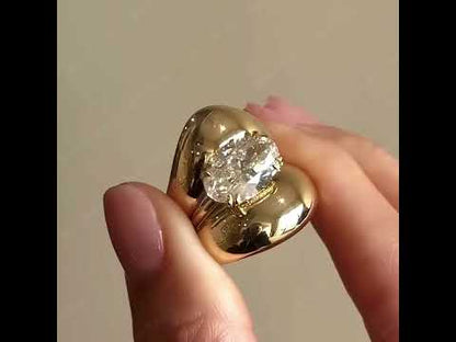 4.0ct Oval Cut Dream Stacking Ring-JEWELBUYS