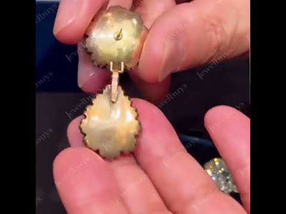 6.0ctw Multi-Cut Antique Sapphire Pendant Earrings-JEWELBUYS