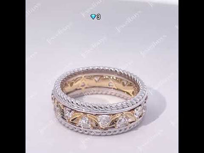 Beautiful White Sapphire Band Collection-JEWELBUYS