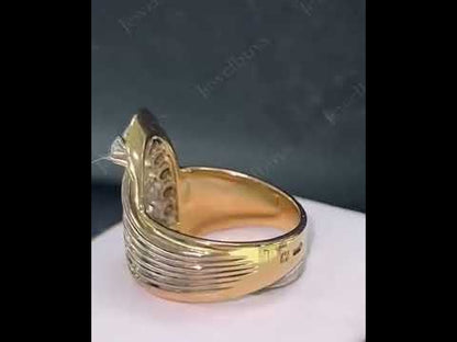 2.0ctw Streamlined Design Seven Sapphire Vintage Ring- JEWELBUYS