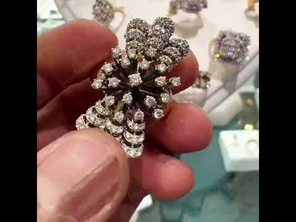 2.5Ctw Sparkling Sapphire Cocktail Ring- JEWELBUYS