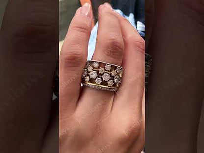 2.5ctw Round Cut Sapphire Seamless Stacking Ring-JEWELBUYS
