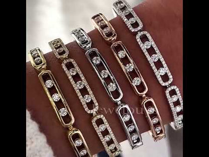 6.0ctw Various Styles and Colors Round Cut Sapphire Bracelet-JEWELBUYS