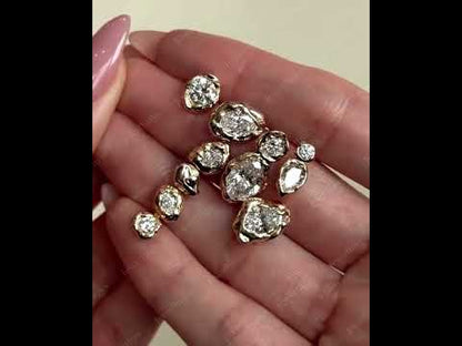 Irregular Sapphire Earrings-JEWELBUYS