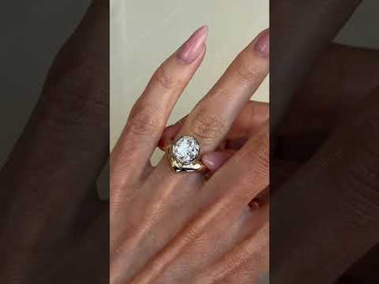 2Ct round brilliant sapphire engraved style engagement ring- JEWELBUYS