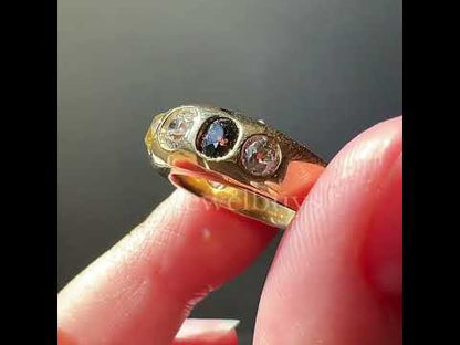 2.2ctw fancy old mine cut sapphire eternity band-JEWELBUYS
