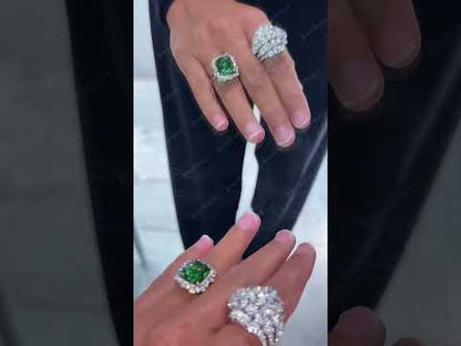 5.0Ctw Round/Oval Cut Sapphire Dome Ring-JEWELBUYS