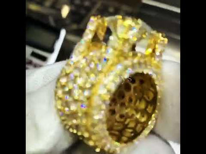 12ct Round Cut White Sapphire Pinky Ring-JEWELBUYS