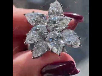 2.0Ctw Captivating Pear Cut White Sapphire Earrings-JEWELBUYS