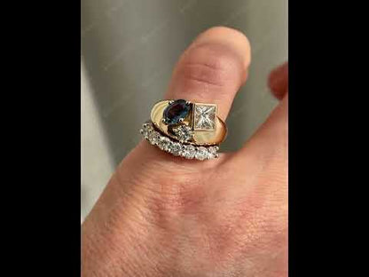 Various cuts of vintage-style sapphire rings-JEWELBUYS