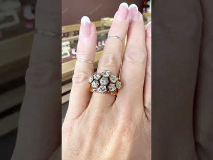 3.0Ctw Retro-Style Sapphire Engagement Ring-JEWELBUYS