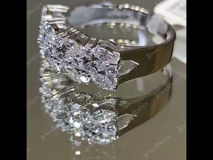 1.5Ctw Marquise Cut Brilliant Sapphire Ring-JEWELBUYS