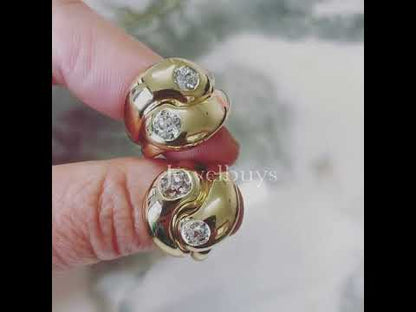Vintage 5ct Cushion Cut White Sapphire Women's Pinky Ring in Gold-JEWELBUYS
