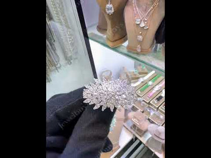 4.02Ctw Marquis Gem Cluster Ring-JEWELBUYS