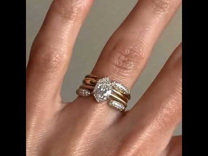 3.0ctw Open Shank Stacked Engagement Ring-JEWELBUYS