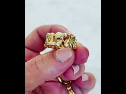 0.3Ctw Cute Sapphire Hollow Band-JEWELBUYS