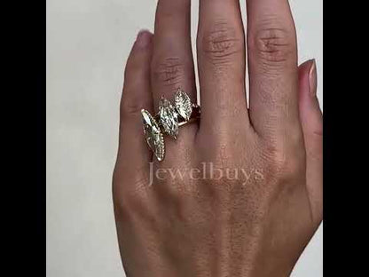 4ctw Marquise Shape Diamond Wedding Ring - JEWELBUYS