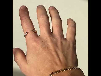 Personalized Finger Gold Ring-JEWELBUYS