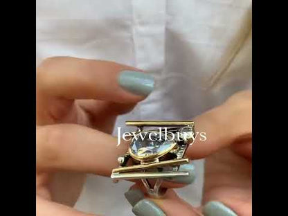 3.5ct Teardrop Personalised Gemstone Ring - JEWELBUYS